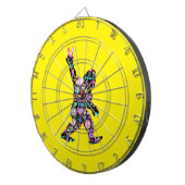 Peace Love Bigfoot Hippie Funny Bigfoot Lover Dartbord (Voorkant Rechts)