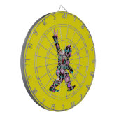 Peace Love Bigfoot Hippie Funny Bigfoot Lover Dartbord (Voorkant Links)