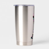 Peace Love Bigfoot Hippie Funny Bigfoot Lover      Geïsoleerde Drinkbeker (Rechts)