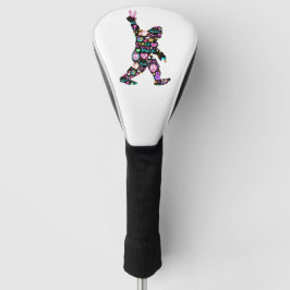 Peace Love Bigfoot Hippie Funny Bigfoot Lover Golfheadcover