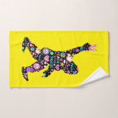 Peace Love Bigfoot Hippie Funny Bigfoot Lover Handdoek (Handdoek)