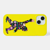 Peace Love Bigfoot Hippie Funny Bigfoot Lover iPhone 15 Case (Achterkant horizontaal)