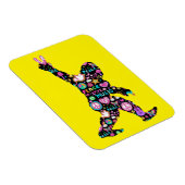 Peace Love Bigfoot Hippie Funny Bigfoot Lover Magneet (Rechterzijde)
