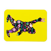 Peace Love Bigfoot Hippie Funny Bigfoot Lover Magneet (Horizontaal)