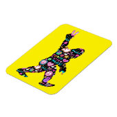 Peace Love Bigfoot Hippie Funny Bigfoot Lover Magneet (Linkerzijde)