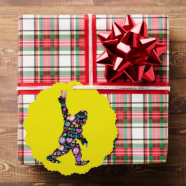 Peace Love Bigfoot Hippie Funny Bigfoot Lover Ornament Kaart