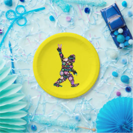 Peace Love Bigfoot Hippie Funny Bigfoot Lover Papieren Bordje