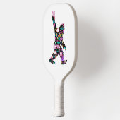 Peace Love Bigfoot Hippie Funny Bigfoot Lover Pickleball Paddle (Links)