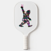 Peace Love Bigfoot Hippie Funny Bigfoot Lover Pickleball Paddle (Voorkant)