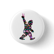 Peace Love Bigfoot Hippie Funny Bigfoot Lover