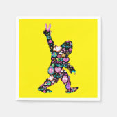 Peace Love Bigfoot Hippie Funny Bigfoot Lover Servet (Voorkant)