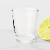 Peace Love Bigfoot Hippie Funny Bigfoot Lover Shot Glas (Rechts)