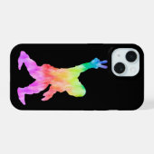 Peace Love Bigfoot iPhone 15 Case (Achterkant horizontaal)