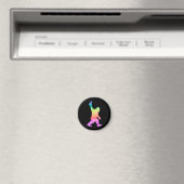 Peace Love Bigfoot Magneet (Insitu (Vaatwasser))
