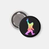 Peace Love Bigfoot Magneet (Voorkant / Achterkant)