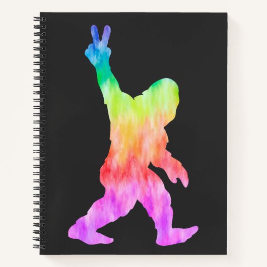 Peace Love Bigfoot Notitieboek (Voorkant)