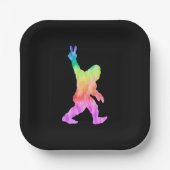 Peace Love Bigfoot Papieren Bordje (Voorkant)