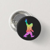Peace Love Bigfoot Ronde Button 3,2 Cm (Voorkant /achterkant)