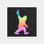 Peace Love Bigfoot Servet (Voorkant)