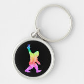 Peace Love Bigfoot Sleutelhanger (Voorkant)
