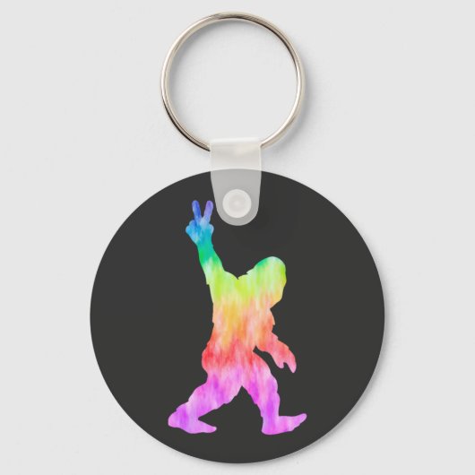 Peace Love Bigfoot Sleutelhanger (Voorkant)