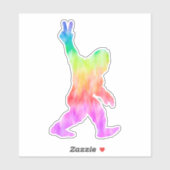 Peace Love Bigfoot Sticker (Vel)
