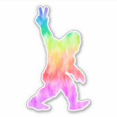 Peace Love Bigfoot Sticker (Voorkant)