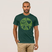 Peace Love Bigfoot T-shirt (Voorkant volledig)