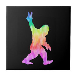 Peace Love Bigfoot Tegeltje
