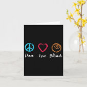 Peace Love Billiards Kaart (Gele Bloem)