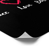 Peace Love Billiards Poster (Hoek)