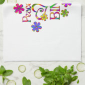 Peace Love Bingo Theedoek (Gevouwen)