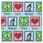 Peace Love Biology Stof (Close Up)