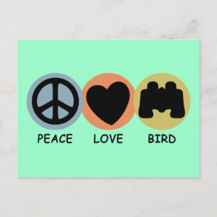 Peace Love Bird Briefkaart