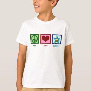 Peace Love Birthday Kinder T-shirt