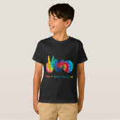 Peace Love Bocce Ball Tie Design T-shirt (Voorkant volledig)