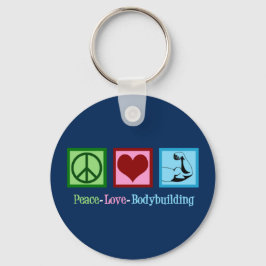 Peace Love Bodybuilding Sleutelhanger