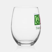 Peace Love Boekhouding Custom Accountant Bedrijf Wijnglas Zonder Voet (Rechts)