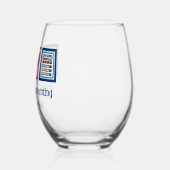 Peace Love Boekhouding Custom Accountant Bedrijf Wijnglas Zonder Voet (Links)