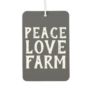 PEACE LOVE BOERDERIJ typografie   buitenkussen Luchtverfrisser