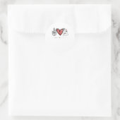 Peace Love Boo Boo Crew Nurse Ghost Hele Ronde Sticker (Tas)