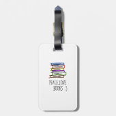 Peace Love Books Bagagelabel (Achterkant verticaal)