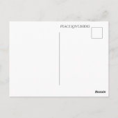 Peace Love Books Briefkaart (Achterkant)