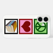 Peace Love Books Case-Mate iPhone Case (Achterkant (horizontaal))