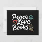Peace Love Books Geeky & Cute Reading (Achterkant)