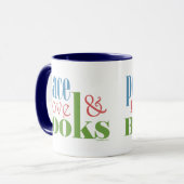 Peace Love Books II Mok (Voorkant links)