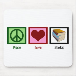 Peace Love Books Muismat