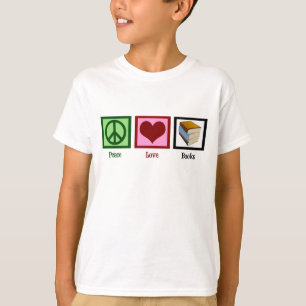 Peace Love Books T-shirt