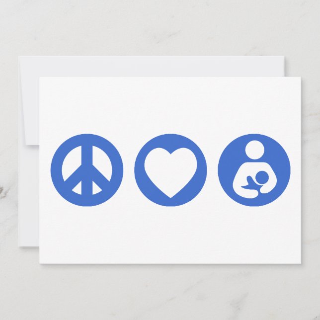 Peace Love Borstvoeding (Voorkant)