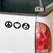 Peace Love Borstvoeding Bumpersticker (Op Truck)